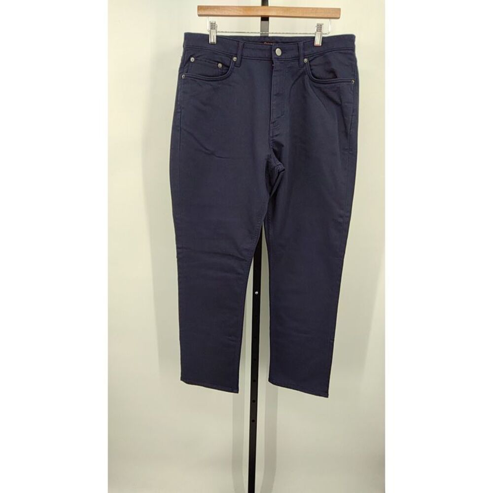 Quince Men Comfort Stretch Traveler 5 Pocket Pants Athletic Tapered Navy 34